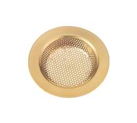 LUOFENG Passoire d'évier de cuisine dorée - Maille fine en acier inoxydable pour égouts, récupère les déchets alimentaires, les cheveux et