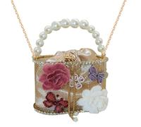 LUOFENG Pochettes de soirée, sacs à main de soirée avec perles, sac à bandoulière tendance pour femme et fille