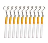 LUOFENG Porte-clés à Breloques en Forme de Cigarette, 10 pièces, Pendentif de Voiture, Sac à Dos, décoration, Bijoux à la Mode pour Femmes et Hommes