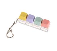 LUOFENG Porte-clés avec clavier, interrupteur mécanique anti-stress, pour homme et femme