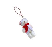 LUOFENG Porte-clés en peluche avec sangle de téléphone et pendentif en forme d'ours articulé pour les vacances et accessoires de sac