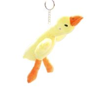 LUOFENG Porte-clés en peluche en forme de canard mignon, pendentif, anneau et porte-clés pour sac à dos