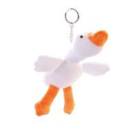 LUOFENG Porte-clés en peluche en forme de canard mignon, pendentif, anneau et porte-clés pour sac à dos