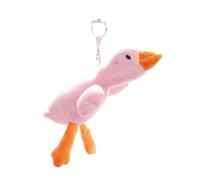 LUOFENG Porte-clés en peluche en forme de canard mignon, pendentif, anneau et porte-clés pour sac à dos