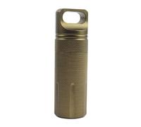 LUOFENG Porte-clés étanche en alliage d'aluminium pour pilules de poche, porte-clés léger, étui de voyage, bouteilles de médicaments