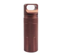 LUOFENG Porte-clés étanche en alliage d'aluminium pour pilules de poche, porte-clés léger, étui de voyage, bouteilles de médicaments