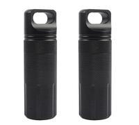 LUOFENG Porte-clés étanche en alliage d'aluminium pour pilules de poche, porte-clés léger, étui de voyage, bouteilles de médicaments