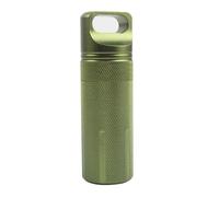 LUOFENG Porte-clés étanche en alliage d'aluminium pour pilules de poche, porte-clés léger, étui de voyage, bouteilles de médicaments