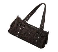 LUOFENG Sac à bandoulière en nylon avec imprimé léopard coréen japonais - Design unique - Léger - Pour femme