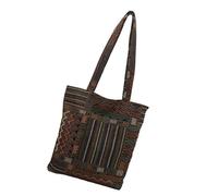 LUOFENG Sac à bandoulière rétro en velours côtelé de grande capacité pour femme, sac à main pratique avec base renforcée