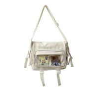 LUOFENG Sacs à bandoulière Japonais pour lycéennes, Sac de Livre en Nylon Transparent Itabag pour Femmes, Sacs à Main JK, Sacs à bandoulière