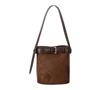 LUOFENG Style rétro sac seau en daim élégant sac à bandoulière femme sac à main à la mode pour le travail et usage quotidien décontracté