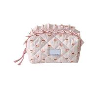 LUOFENG Trousse de maquillage à carreaux tendance pour filles et femmes - Grande capacité - Sacs de rangement imperméables - Trousse de toilette - Organisateurs de maquillage
