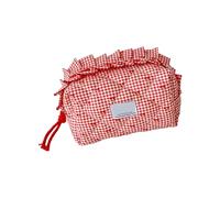 LUOFENG Trousse de maquillage à carreaux tendance pour filles et femmes - Grande capacité - Sacs de rangement imperméables - Trousse de toilette - Organisateurs de maquillage