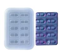 LUOFENGMoule en Forme de Capsules de médicaments,Facile à Nettoyer,en Silicone,Polyvalent,Version complète,Moule à granulés de médicaments,moules de Moulage de comprimés