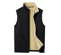 luohaibell Veste Homme Velours Polaire Gilet Chauffant Epaisse Et Chaude Manteau Coton Chic Blouson Coat Automne Et Hiver Slim Fit Sans Manches Outwear XXXXXL