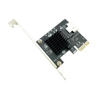 Luoilba Adaptateur PCI-E 1x vers Mini SAS SFF-8087 Carte Mini PCI Express X1 2.0 Riser pour l'exploitation minière pour/Linux