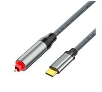 Luoilba Câble USB-C vers SPDIF à fibre optique de type C vers fibre optique - Câble adaptateur TV vers haut-parleur, ordinateur portable vers carte son