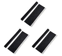 Luoilba Lot de 3 housses de poignée de porte de cuisine - Poignées antidérapantes - de protection pour réfrigérateur - Four, doigts - Empêche les taches d' liquide - Noir