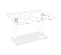 Luoilba Porte-cônes en acrylique transparent, 6 trous pour sachets de glace | Présentoir à desserts : affiche les sacs de glace, les rouleaux de sushis ou la barbe à papa dans un support en acrylique