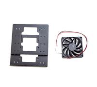 Luoilba Support de disque dur 4 x 3,5 pour PC - Support de disque dur mécanique avec refroidissement par ventilateur - Extension empilable - Convient pour 4 disques durs A