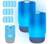 LUOJIBIE Piège à insectes volants pour l'intérieur - Attrape-insectes à brancher avec lumière UV pour mouches des fruits, moucherons, moustiques - Sans danger pour la cuisine et la maison - Dispositif