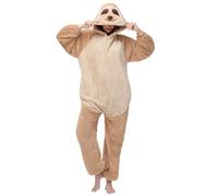 Luojida Combinaison Unisexe Adulte Pyjama Onesies Animal Cosplay Panda Deguisement Deguisement Halloween Femme Homme a Capuche Zip Kigurumi Halloween Costume Animaux Carnaval