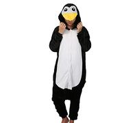 Luojida Pyjama Unisexe Adulte Kigurumi Combinaison Animaux Combinaison Cosplay Ensemble (S, Pingouin)