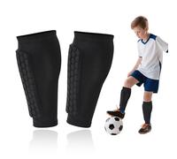 LUOJINYI - 1 Paire de protège-Tibias de Football pour Enfants avec Coussinets en nid d'abeille, Chaussettes Longues Respirantes élastiques pour Le Ski, Le Cyclisme, l'alpinisme