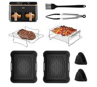 LUOJINYI Accessoire Air Fryer pour COSORI Dual Air Fryer 8,5L, Moule en Silicone pour Air Fryer pour Cosori Friteuse à Air Chaud CAF-R901-AEU, Accessoire pour Air Fryer, Facile à nettoyer