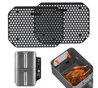 LUOJINYI Grille Anti Projection Air Fryer Ninja, 2 Pièces Grille Air Fryer pour Air Fryer Ninja Double Stack XL SL400EU & SL300EU, Grille Anti Eclaboussure Air Fryer Ninja, Passe au Lave-Vaisselle