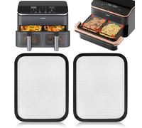 LUOJINYI Lot de 2 Protection en Acier Inoxydable pour COSORI Dual Blaze TwinFry 10L/ Cosori CAF-R901-AEU 8,5L, Grille Anti Projection Air Fryer, Protection pour les Éléments de Chauffage Supérieur