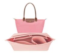 LUOJINYI Organiseur pour sac Longchamp - Organiseur de sac pour femme - Grande capacité - Insert à sac à main (rose, S)