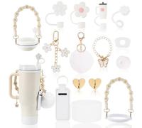 LUOJINYI Stanley Cup Accessories, accessoire stanley cup,stanley quencher accessoire pour Coupe Stanley, Accessoires pour Coupe Stanley 800 ML - 1100 ML (Les Tasses ne Sont Pas Incluses) (blanc)