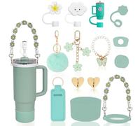 LUOJINYI Stanley Cup Accessories, accessoire stanley cup,stanley quencher accessoire pour Coupe Stanley, Accessoires pour Coupe Stanley 800 ML - 1100 ML (Les Tasses ne Sont Pas Incluses) (Vert)