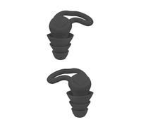 Luojuny Bouchons d'oreilles à réduction de bruit d'atelier, 1 paire, anti-sommeil en forme de dauphin, étanche, 40db, portables, hygiéniques Noir B