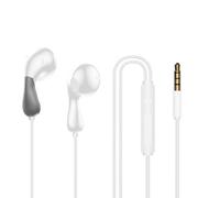 Luojuny Isolation sans Perte écouteur réduction du Bruit écouteurs filaires Annulation Son Clair Casque de Sport Basse Lourde Casque Intra-auriculaire pour Oppo Huawei Vivo Blanc Type-C