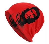 LUOJZGUMU Casquette personnalisée Ernesto Che Guevara Bonnet d’Hiver tricoté Bonnets de Plein air Outdoor Ski Cuba Revolution Hero Skullies Casquettes