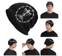 LUOJZGUMU Croix du Calvaire de l’Église orthodoxe Russe Skullies Tuques Tuques Casquettes d’extérieur Chaud d’Automne Casquettes Bonnets tricotées Bonnets pour Adultes Unisexes