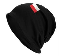LUOJZGUMU Drapeau personnalisé de Pologne Bonnet Chapeau à Bonnet Bonnet Hommes Femmes Cool Unisex Polska Patriot Polonais Hiver Chaud Skullies Beanies Casquettes