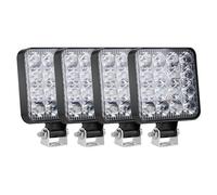 LUOKEKE Phare De Travail Led Lumière de travail feux circulation barre tout-terrain 4X4 projecteur 12V 24V camion voiture moto tracteur SUV ATV phares(4 Pieces)