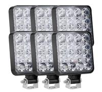 LUOKEKE Phare De Travail Led Lumière de travail feux circulation barre tout-terrain 4X4 projecteur 12V 24V camion voiture moto tracteur SUV ATV phares(6 Pieces)