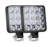 LUOKEKE Phare De Travail Led Lumière de travail feux circulation barre tout-terrain 4X4 projecteur 12V 24V camion voiture moto tracteur SUV ATV phares(2 Pieces)