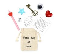 LUOKIFUR Bonne Chance signifiant Petit Sac Accessoire Cadeau Porte-Bonheur Souvenir amitié/tu me manques Cadeau Bonne Chance à l'examen Cadeau de positivité (Love Bag)
