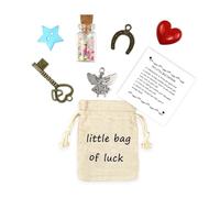 LUOKIFUR Bonne Chance signifiant Petit Sac Accessoire Cadeau Porte-Bonheur Souvenir amitié/tu me manques Cadeau Bonne Chance à l'examen Cadeau de positivité (Good Luck)