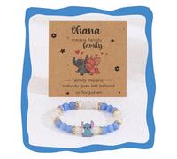 LUOKIFUR Bracelet de perles stretch Stitch - Cadeaux pour femmes, sœurs, meilleurs amis et relations à distance, Einheitsgrösse, Métal, Pas de gemme