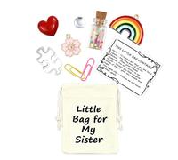 LUOKIFUR Paquet significatif, Cadeau attentionné pour Fille, Fils, mère, sœur, amitié/tu me manques/Cadeau Souvenir de Bonne Chance (Sister)