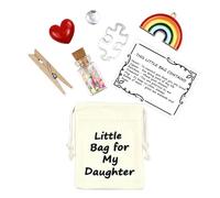 LUOKIFUR Paquet significatif, Cadeau attentionné pour Fille, Fils, mère, sœur, amitié/tu me manques/Cadeau Souvenir de Bonne Chance (Daughter)