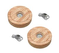 luolety Base lumineuse LED, présentoir rond rotatif à 7 LED avec lumières colorées, support rotatif à 360 degrés pour bijoux en boule de cristal avec 4 rotatifs, 8 modes d'éclairage (naturel)
