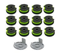 luolety Bobine de fil de rechange pour débroussailleuse Ryobi RAC142 36 V, pour débroussailleuse RLT36B33 & RY36LT33A-0, 2 mm x 6,1 m (12 bobines + 2 capuchons)